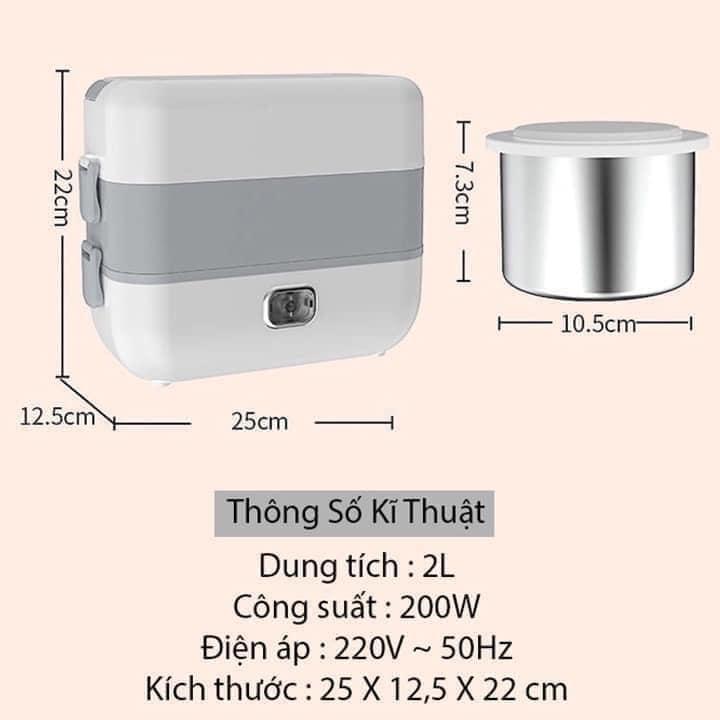Hộp ủ cơm văn phòng cao cấp cắm điện