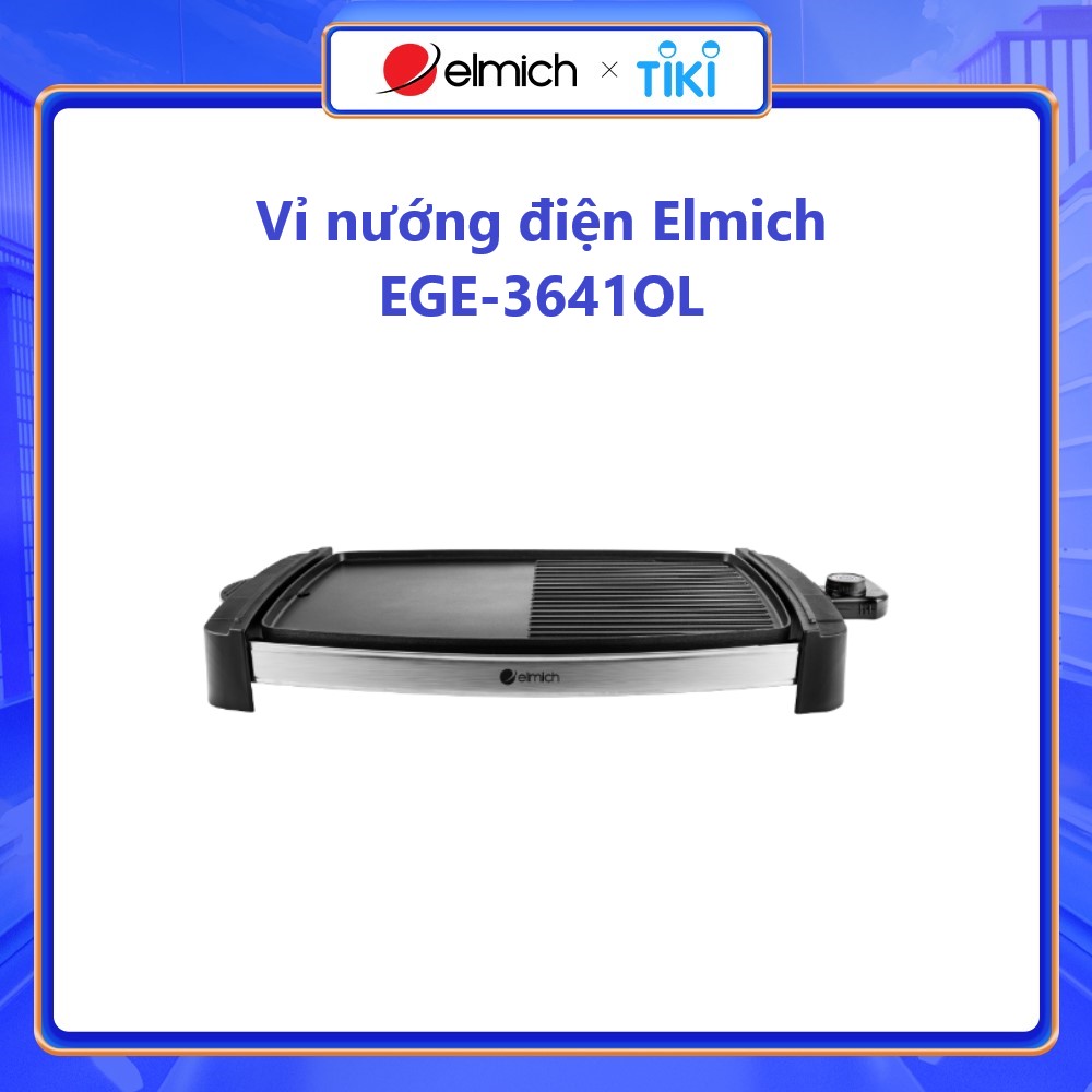 Vỉ nướng điện Elmich EGE-3641OL - Hàng chính hãng