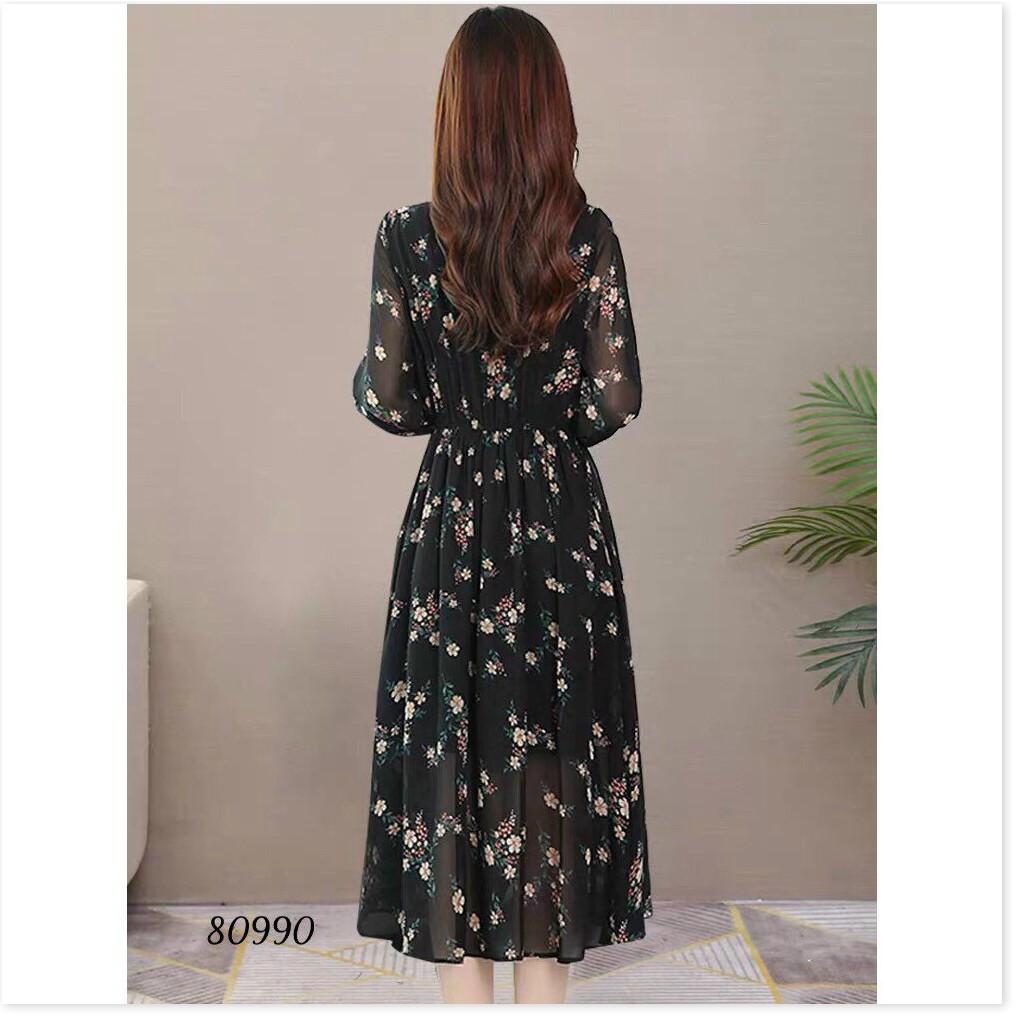 ĐẦM VOAN LỤA HOA DỰ TIỆC DÀNH CHO CÁC QUÝ CÔ KHANH AN STORE