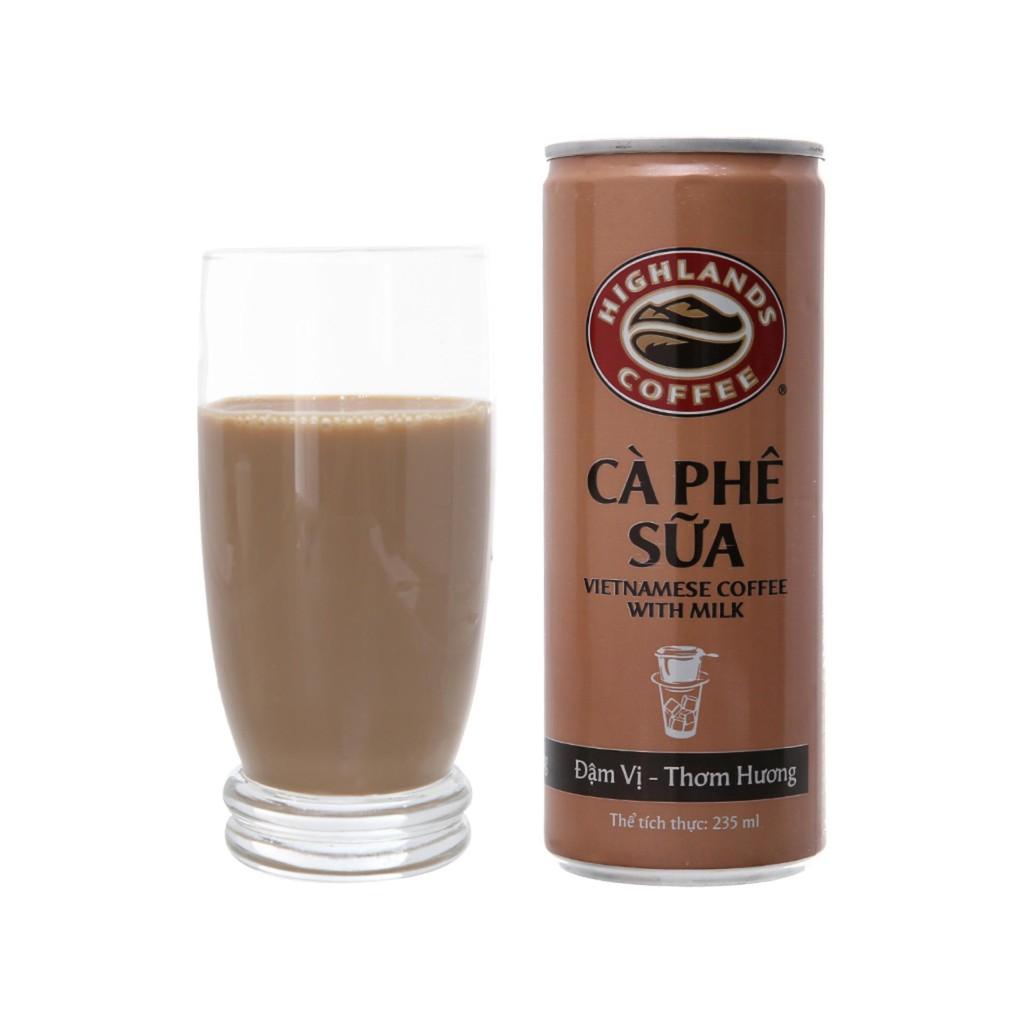 Thùng 24 lon cà phê sữa Highland Coffee 235ml