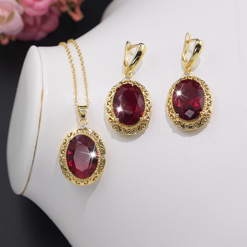 Tổng hợp các bộ trang sức zircon đính đá sang trọng quý phái