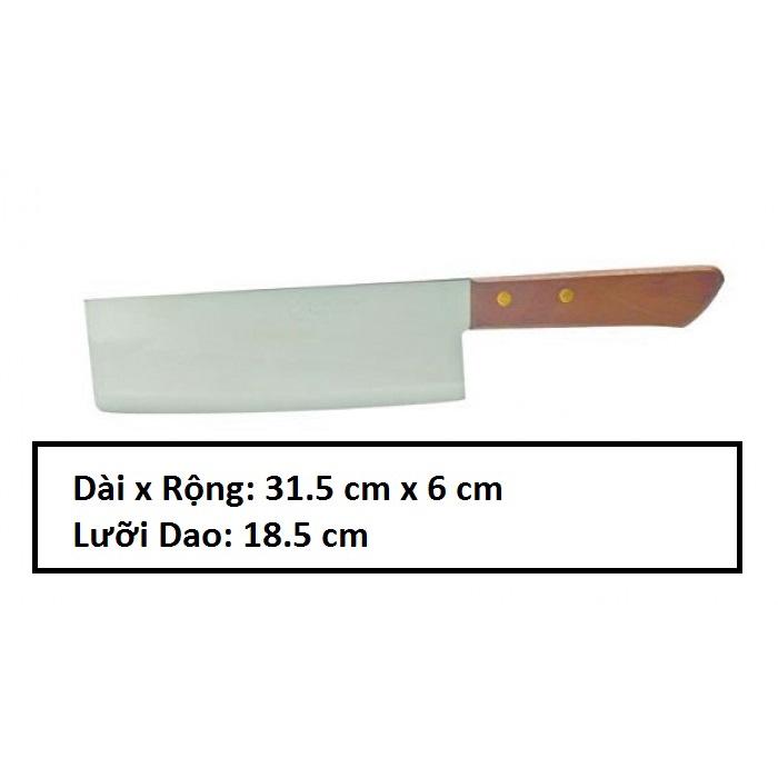 Dao Thái Lan Kiwi chính hãng gọt củ quả, thái thịt thép không gỉ cán gỗ 22