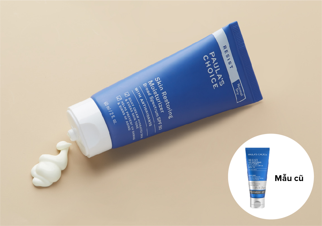 Kem Dưỡng Ngày Dưỡng Giảm Lão Hóa SPF 50 Paula's Choice Resist Skin Restoring Moisturizer With SPF 50