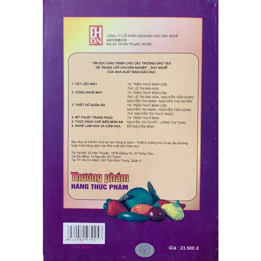 Giáo trình thương phẩm hàng thực phẩm