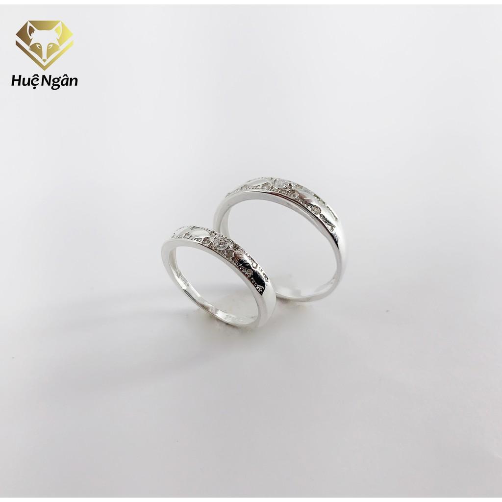 Nhẫn đôi bạc 925 Huệ Ngân - Vườn yêu RR1125