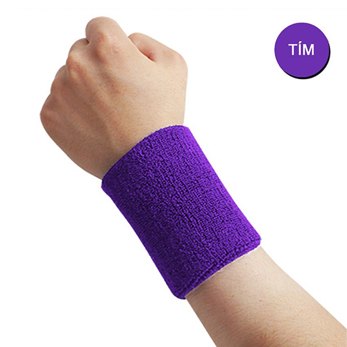 Băng cổ tay thấm mồ hôi thể thao chất liệu cotton co giãn phù hợp chơi bóng rổ, cầu Lông, tennis, chạy Bộ, tập gym nam nữ