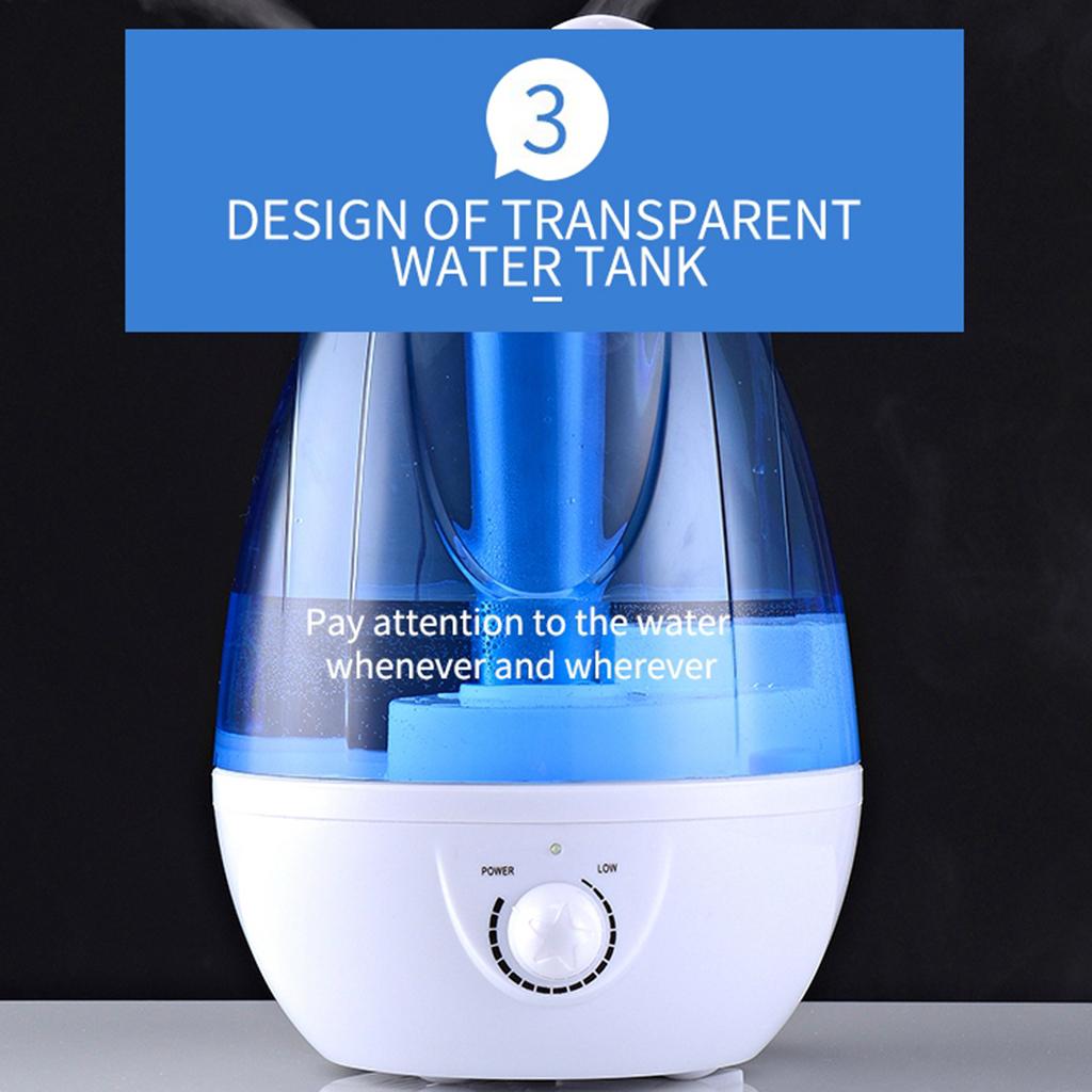 Cool Mist Humidifier Quiet Low Noise Humidifier for Home Office JP Plug