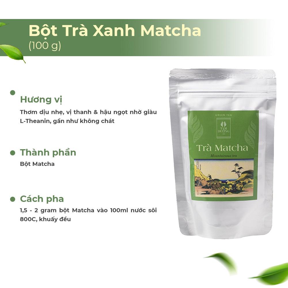 Bột Matcha Trà Xanh Chính Hiệu Tam Đường Hương Thơm Dịu Nhẹ, Vị Chát Nhẹ