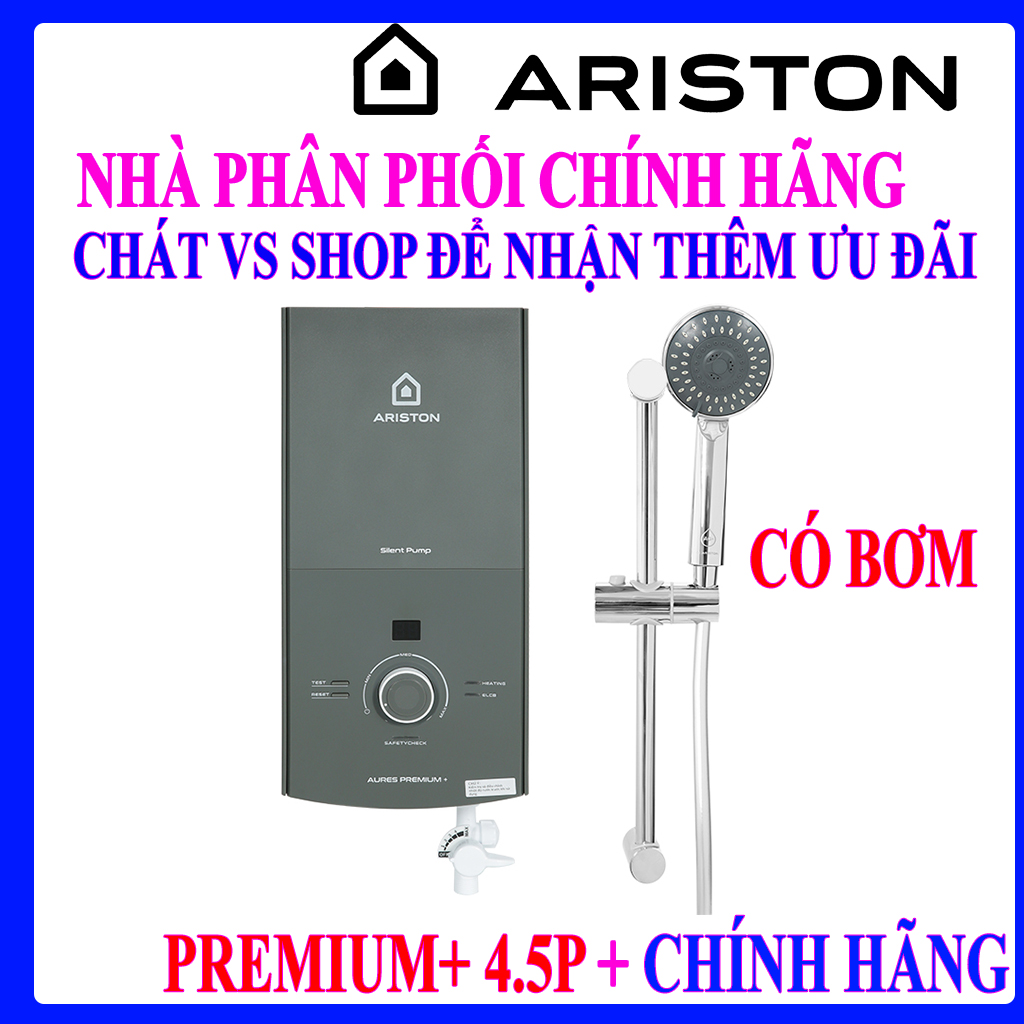 Máy nước nóng trực tiếp cho máy Ariston 4500W AURES PREMIUM+ 4.5P