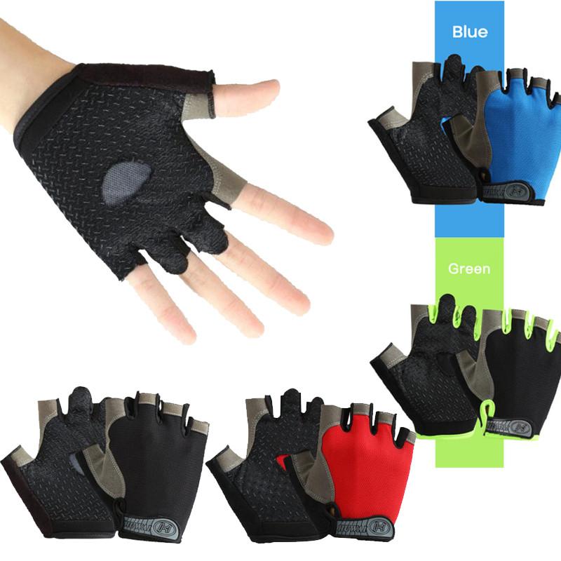 Đàn ông chuyên nghiệp Phụ nữ Half Finger Fitness Găng tay Color: Black Size: M