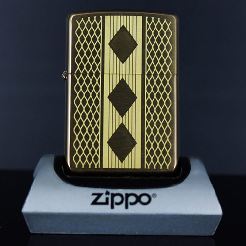 Bật Lửa Zippo 204b Diamond Grill Design Laser