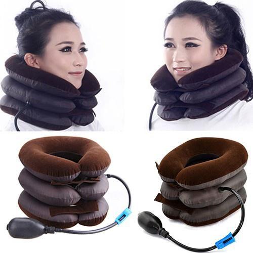 Gối Bơm Hơi Kéo Giãn Đốt Sống Cổ 3 Tầng Hỗ Trợ Giảm Đau, Ngăn Ngừa Thoái Hóa Đốt Sống Cổ Tăng Cường Tuần Hoàn Máu