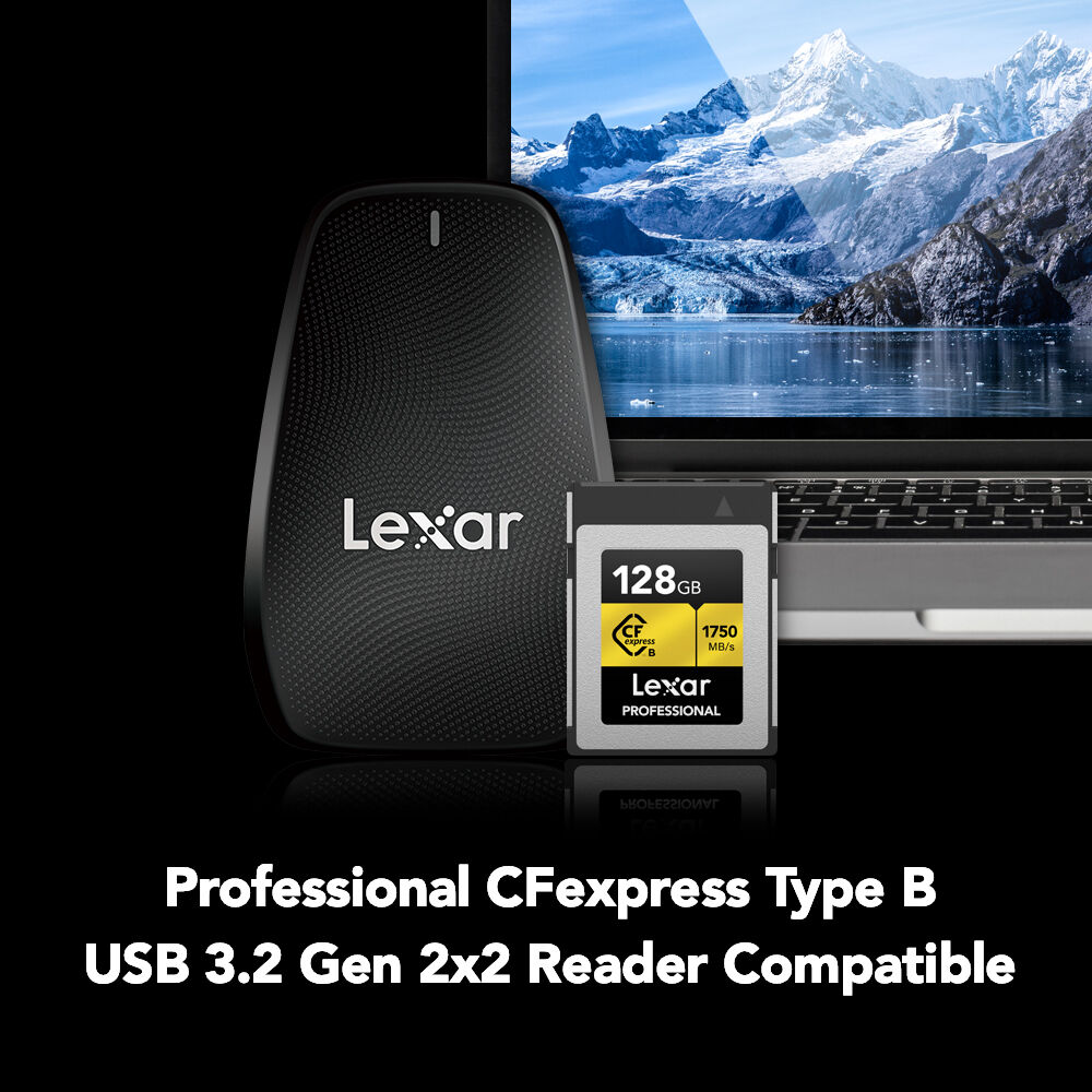 Thẻ nhớ CFexpress Lexar Professional 128GB Type B GOLD Series - Hàng chính hãng