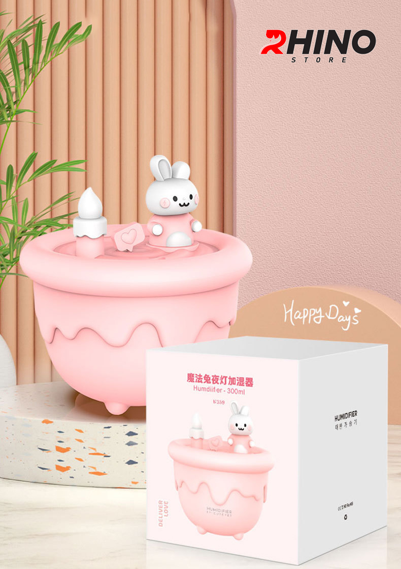 Máy phun sương thỏ Rabbit Rhino H906 300ml 2 chế độ phun hàng chính hãng