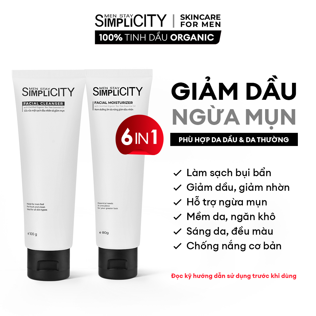 Bộ đôi chăm sóc toàn diện Men Stay Simplicity