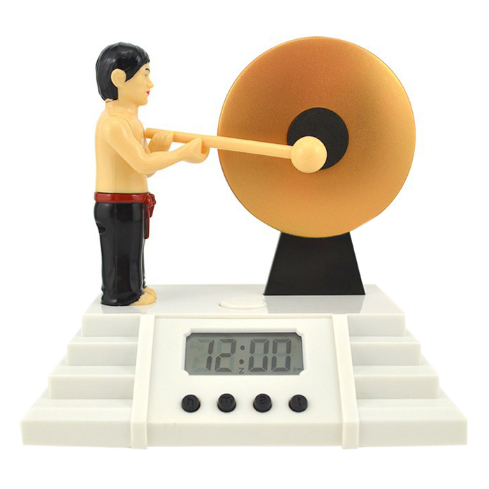 Đồng Hồ Báo Thức Đánh Chiêng - Knock The Gong Clock