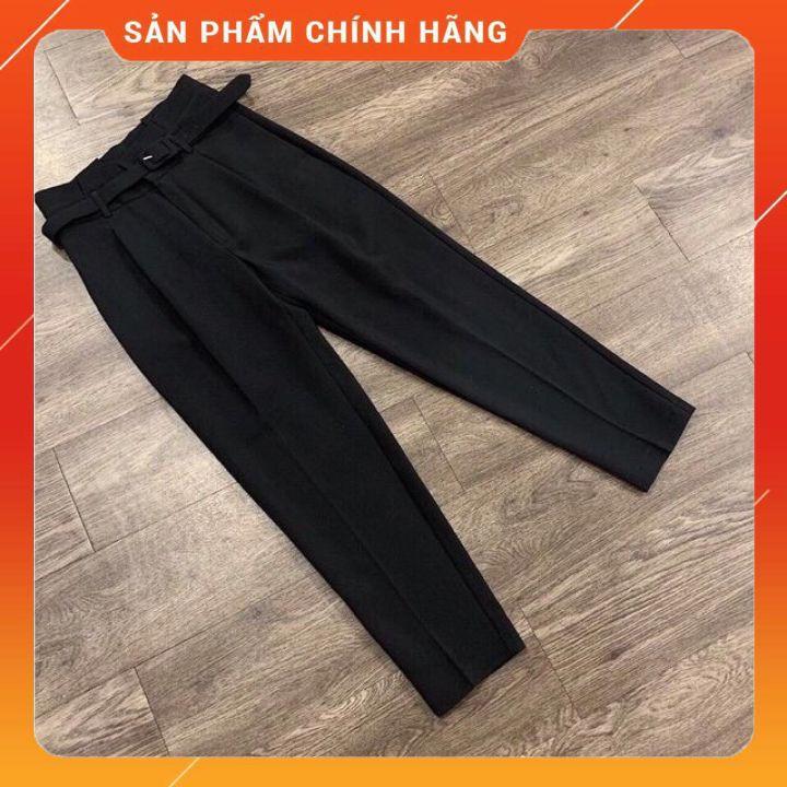 Quần Baggy ️ SIÊU HOT️ công sở vải cạp cao kèm đai️ Quần vải nữ cạp cao, form đẹp