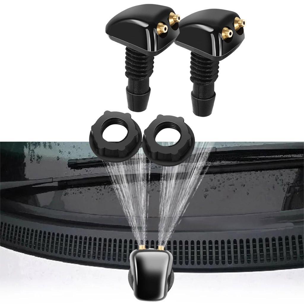 2x Car Windshield Washer Wiper Water Jet Spray Nozzle Windscreen Washer Jets/Car Windshield Spray Nozzle Sprayer