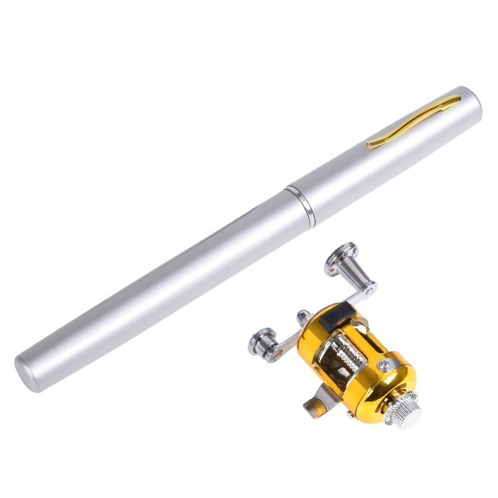 Combo dụng cụ câu cá này gồm cần câu và cuộn câu được làm từ hợp kim nhôm, chống va đập và sử dụng lâu bền, cần câu thiết kế dạng bút có nắp đậy