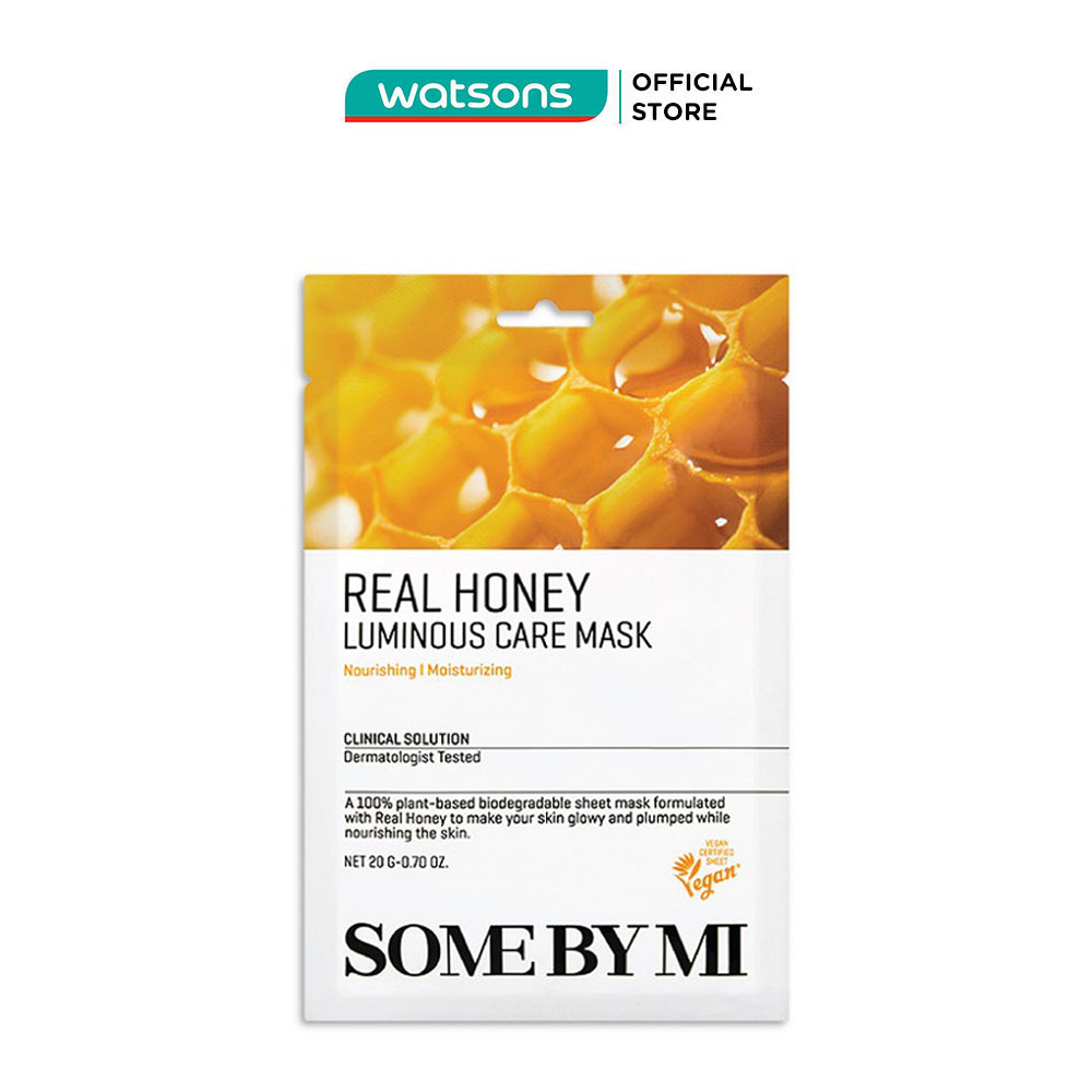 Mặt Nạ Giấy Some By Mi Chiết Xuất Mật Ong Real Honey Luminous Care Mask 20g