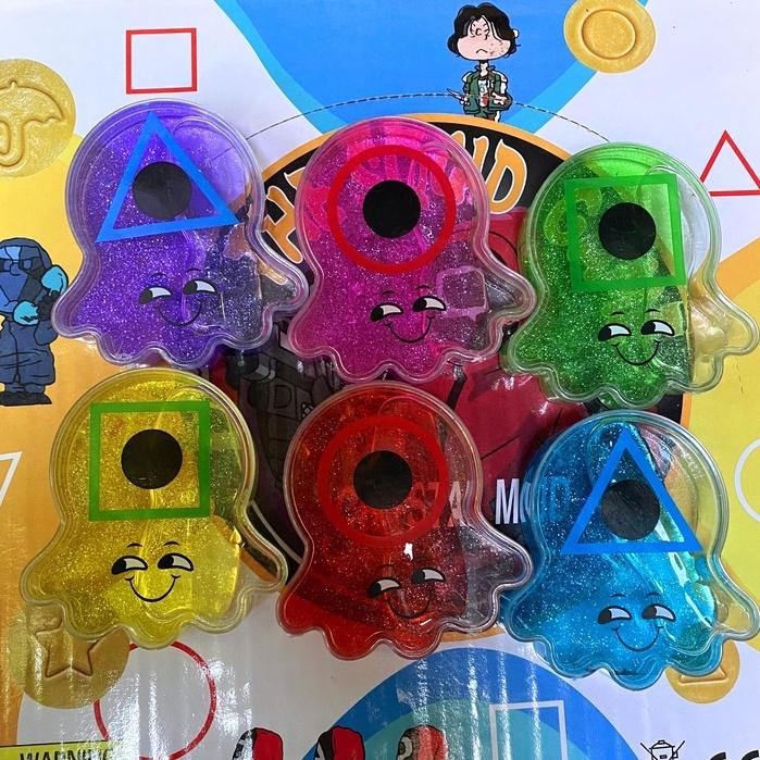 Sỉ 1 Hộp 24 lọ slime SQUID GAME trò chơi con mực , slam chất nhờn ma quái