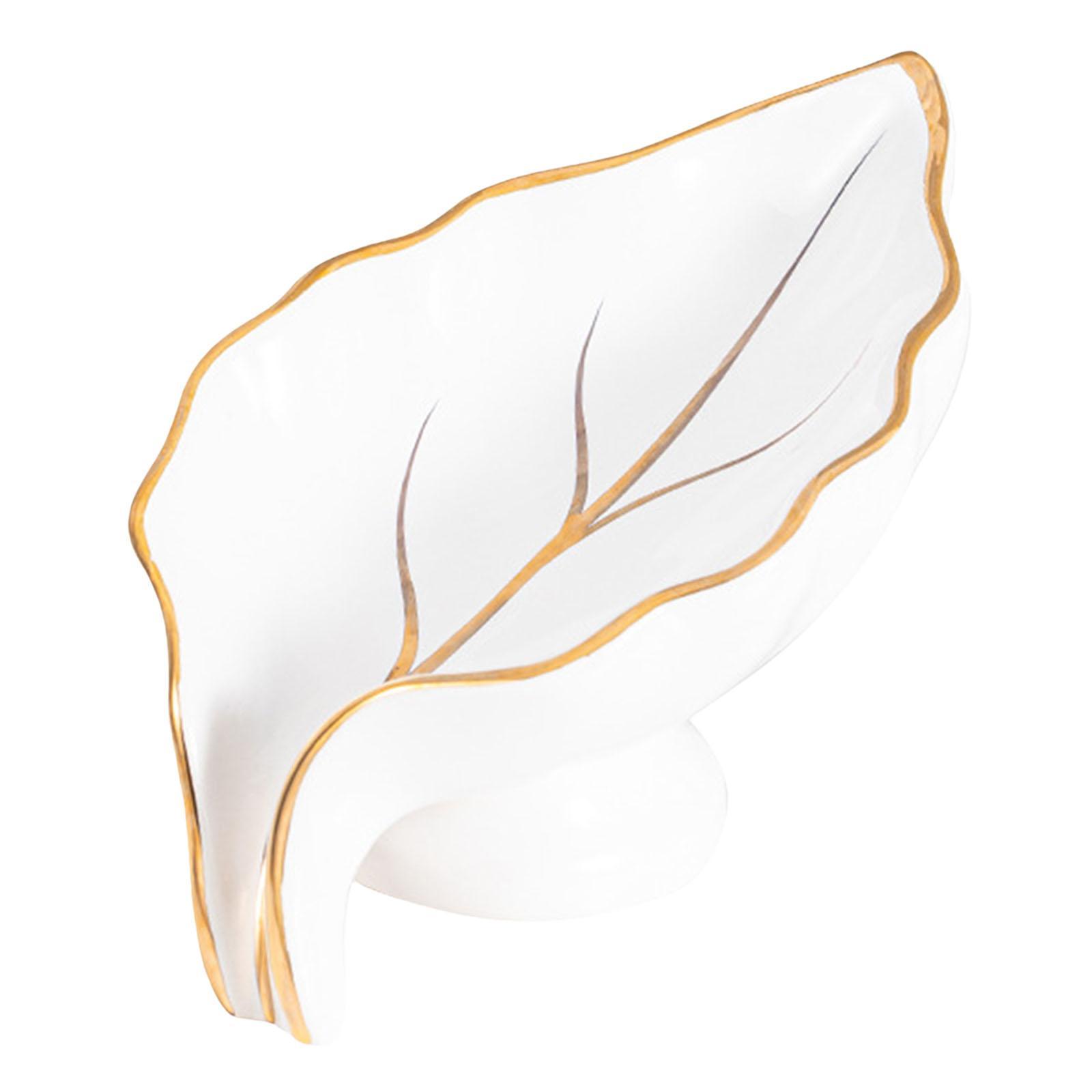 Ceramic Bathroom Soap Dishes Container Drain Tray Case Box for Bathtub White