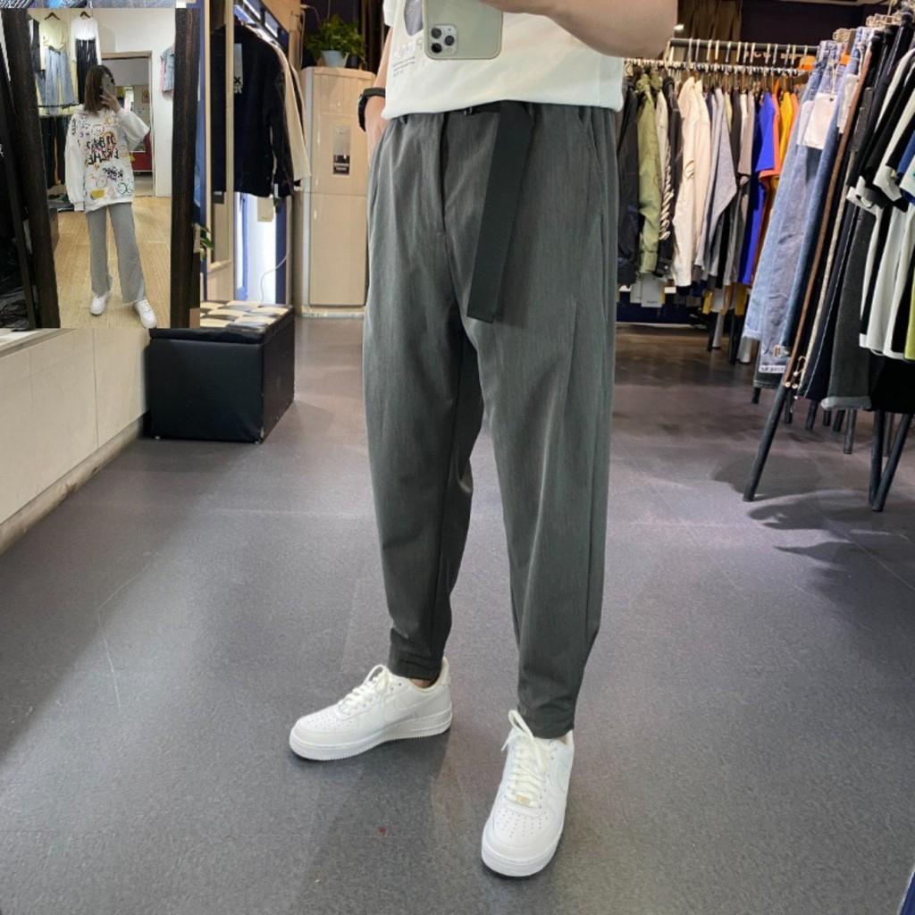 Quần baggy nam Hàn Quốc cao cấp đẹp vải thái co giãn free size