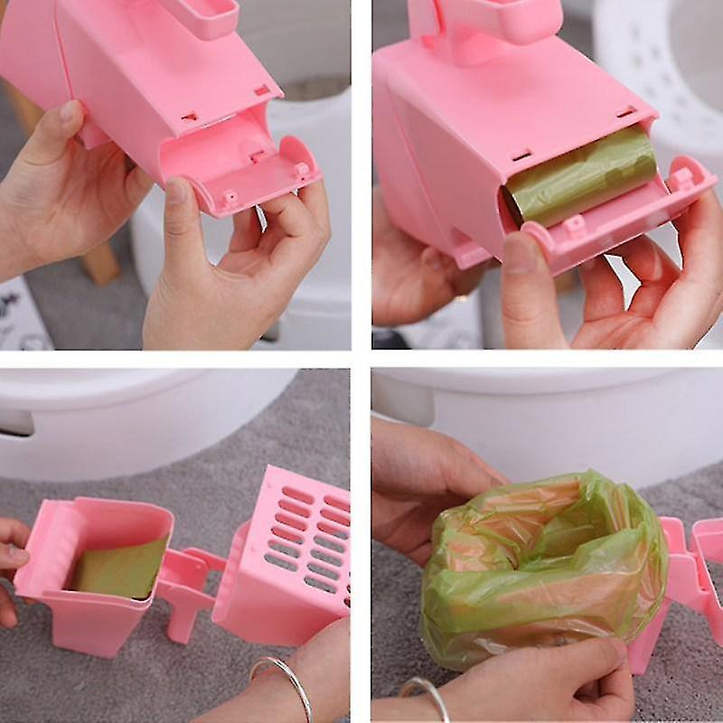 Tấm xẻng mèo hữu ích với đồ giữ túi chất thải Công cụ làm sạch thú cưng