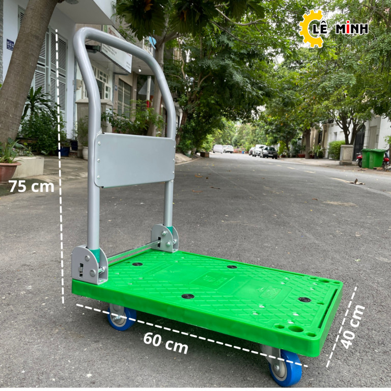 Xe đẩy hàng 4 bánh cao cấp V100 - Tải trọng 100kg