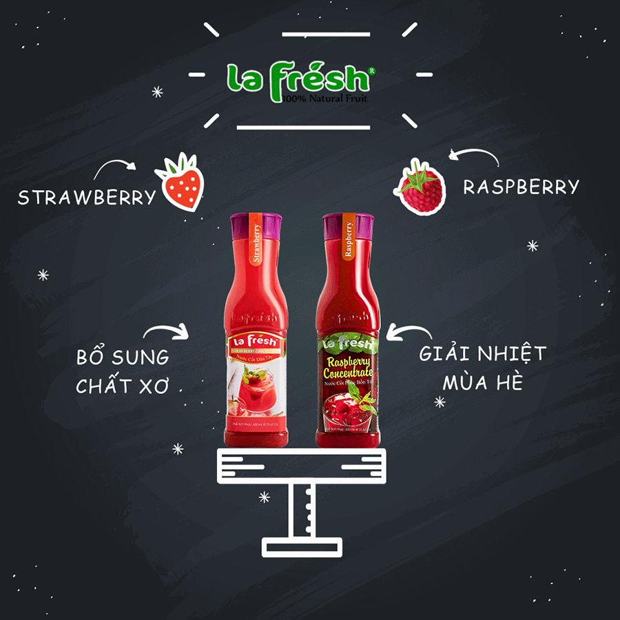 Nước cốt dâu tây La Fresh - 650ml