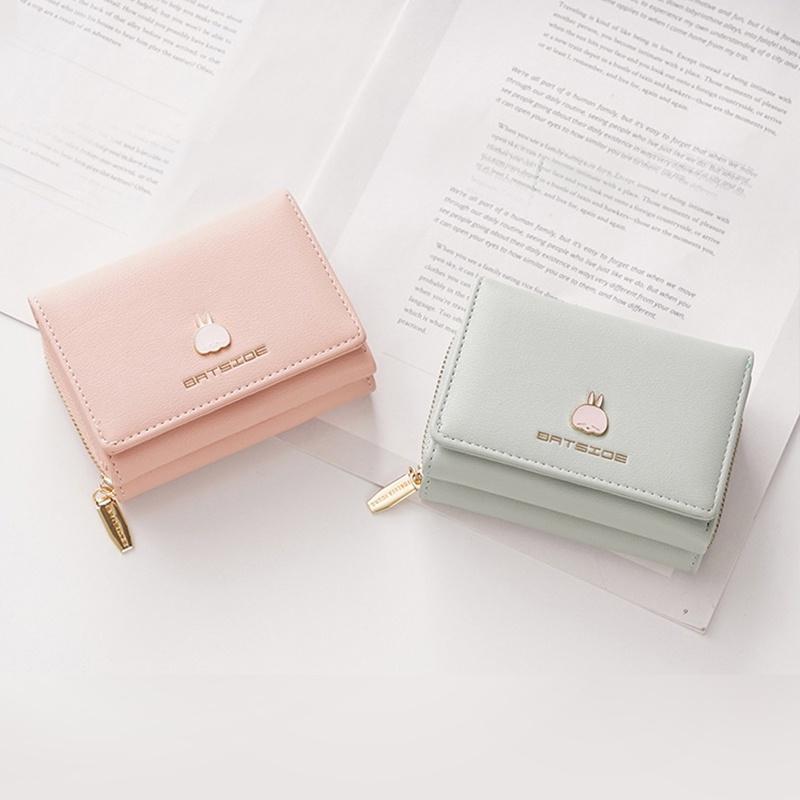 Ví nữ ngắn mini cầm tay BATSIOE nhỏ gọn nhiều ngăn đựng tiền dễ thương da cao cấp cực đẹp giá rẻ BS03 - Micocah Mall