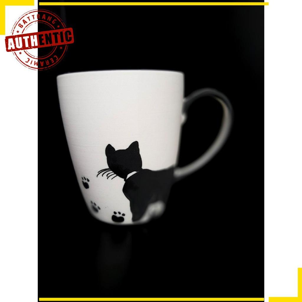CAT CUPS- CỐC TRÀ VẼ MÈO SẢN PHẨM VẼ TAY THỦ CÔNG, SẢN XUẤT TẠI XƯỜNG GỐM SỨ AUTHENTIC BAT TRANG