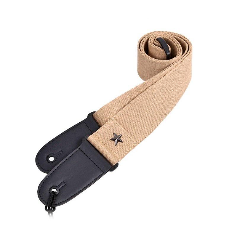 Electric Guitar Strap Acoustic Folk Guitarra Belt Straps Vintage Cross Personality Guitar Shoulder Straps with Pick Black Pocket