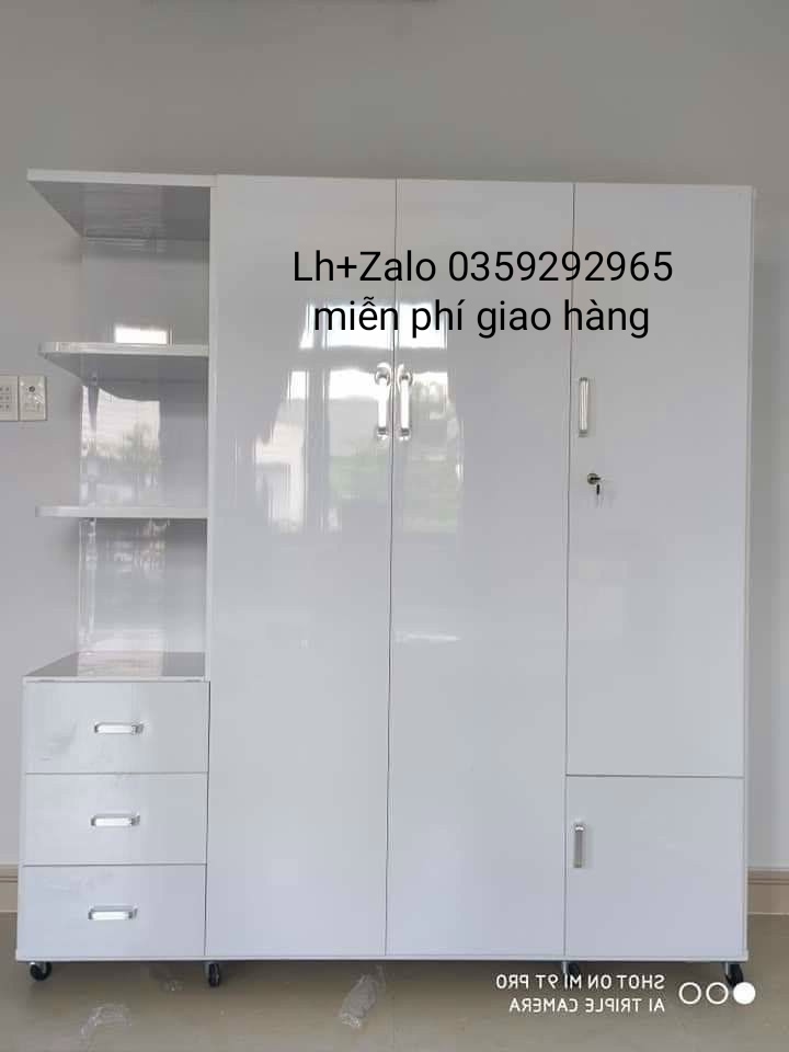 Tủ nhựa đài Loan 3 cánh 1 kệ