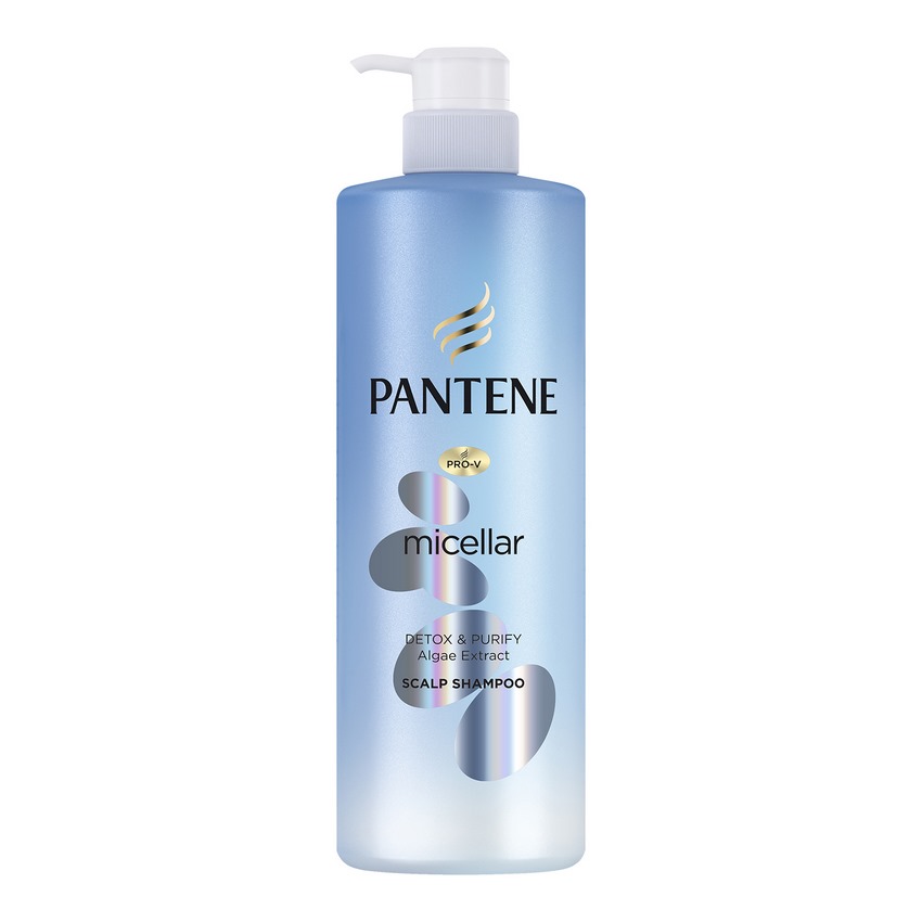 Combo Gội Xả Pantene Pro-V Micellar Làm Sạch Sâu Chiết xuất Tảo biển 530 ml