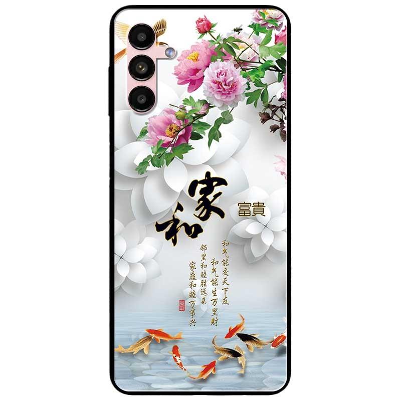 Ốp lưng dành cho Samsung A13 5G - Samsung A33 5G mẫu Chim Cá Hoa Trắng