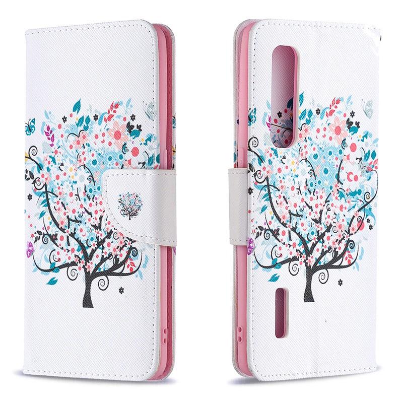 Ốp điện thoại da nắp lật dạng ví họa tiết màu sắc cho Oppo A5 A9 2020 A52 A72 A92 A31 A81 Find X2 Neo X2 Pro