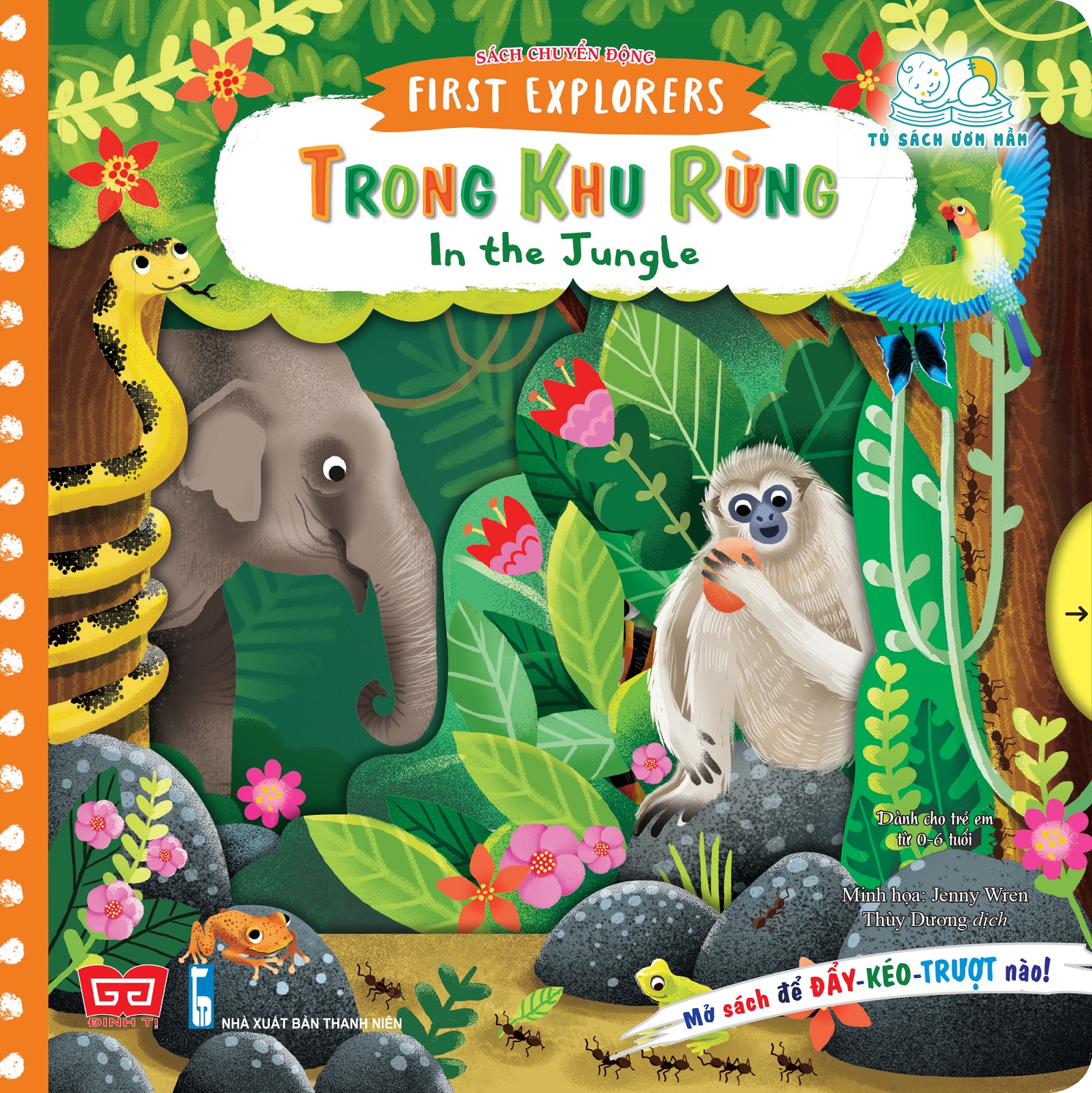 Sách Tương Tác Chuyển Động Cho Bé 0 - 6 Tuổi Nhiều Chủ Đề Đinh Tị - Trong Khu Rừng