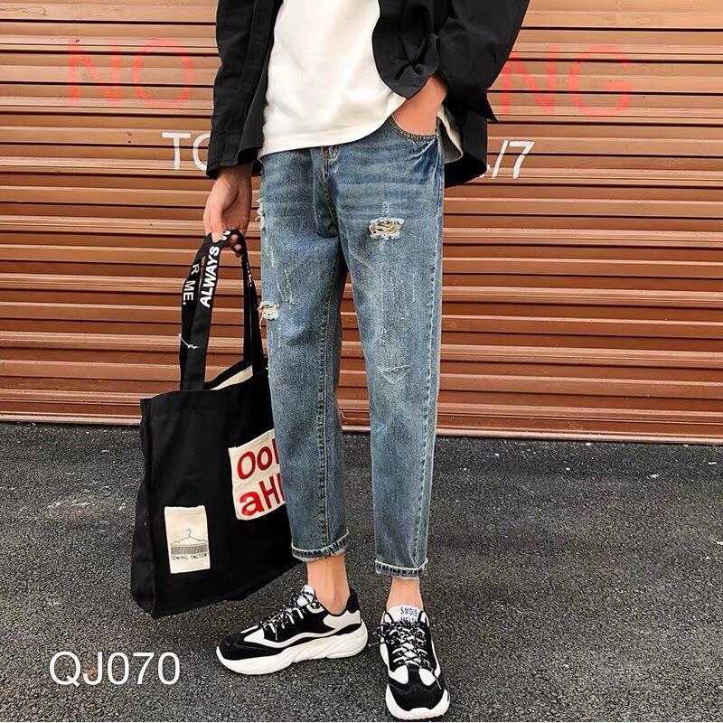 QUẦN JEAN BAGGY NAM XANH WASH- QJ070 - KBT.65