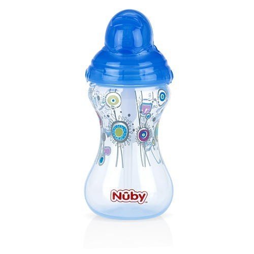 Bình uống nước 300ml, có ống hút làm bằng Silicone