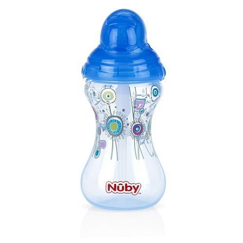 [ 10241-Nuby ] Bình uống nước 300ml, có ống hút làm bằng Silicone