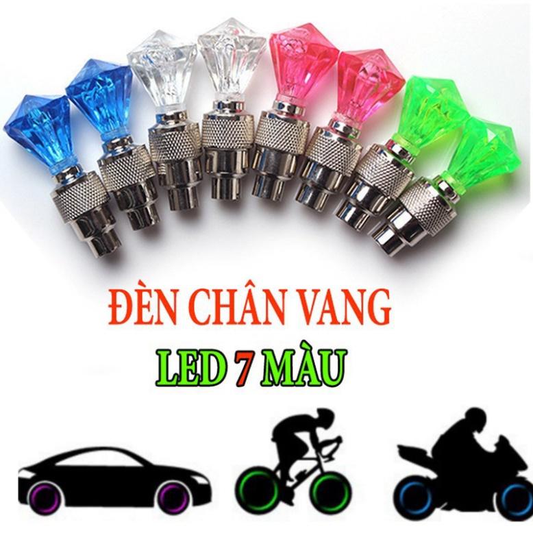 Đèn Van xe nháy 7 màu ,phát sáng khi chạy lắp được mọi loại xe-Nắp van lốp xe có đèn LED phát sáng cho xe đạp/ xe máy