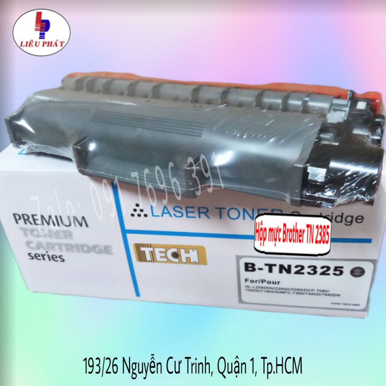 Hộp mực Brother TN 2385 dùng cho máy in Brother HL-L2361DN/HL-2321D/MFC-L2701DW/HL-L2366DW/L2701D/ 2320/ 2321/ 2340/ 2360/ 2361/ 2365/ 2366/ 2700/ 2701/ 2701/ 2720/ 2740 (Black)