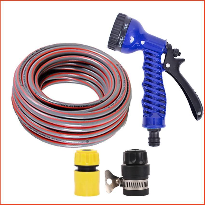 Bộ dây tăng áp 3 lần vòi xịt nước rửa xe, tưới cây loại 7-10m  206843