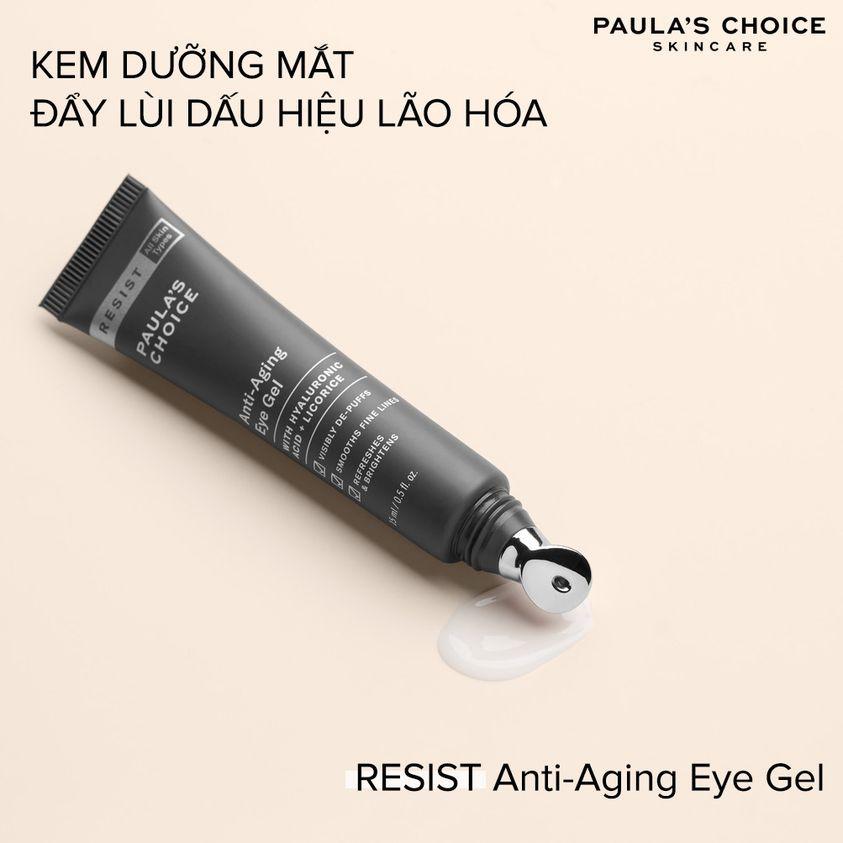 Kem mắt chống lão hóa, giảm thâm kèm đầu massage Paula's Choice Resist Anti-Aging Eye Gel