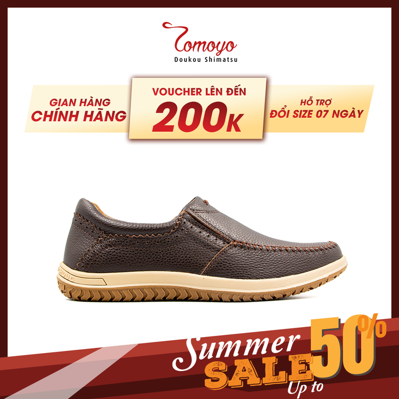 Giày Lười Nam Da Nubuck Tomoyo TMN22602