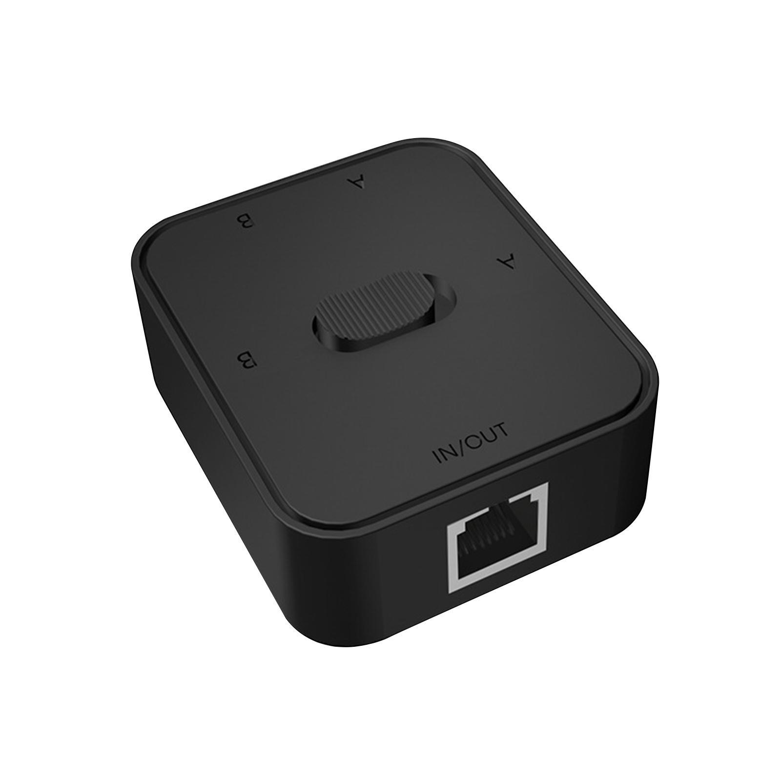Gigabit Network Switch 2 Port Portable LAN Hub for Computer