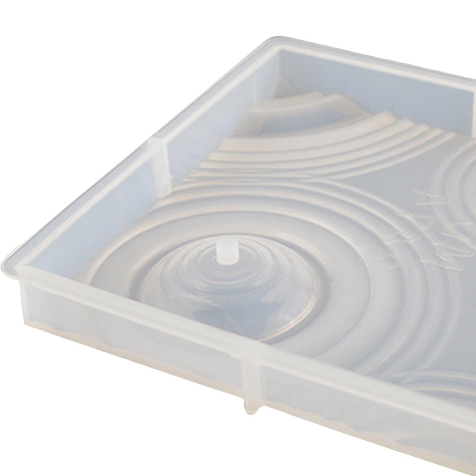 Silicone Vase Tray Model Epoxy Resin Flower Pot Base Fish Tank Holder Model for Office