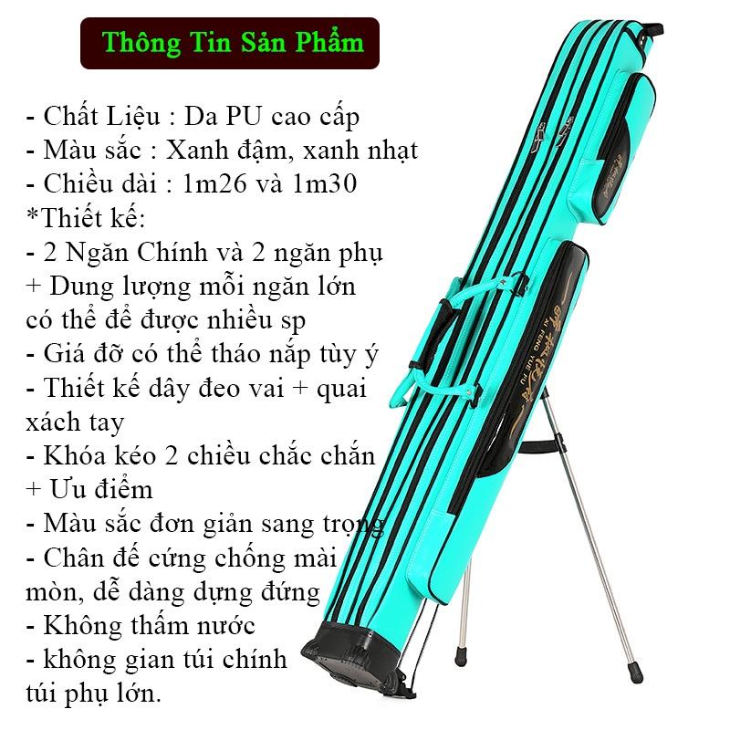 Bao Đựng Cần 2 Ngăn Chất Liệu PU Da Cao Cấp Sang Trọng - MP Fishing