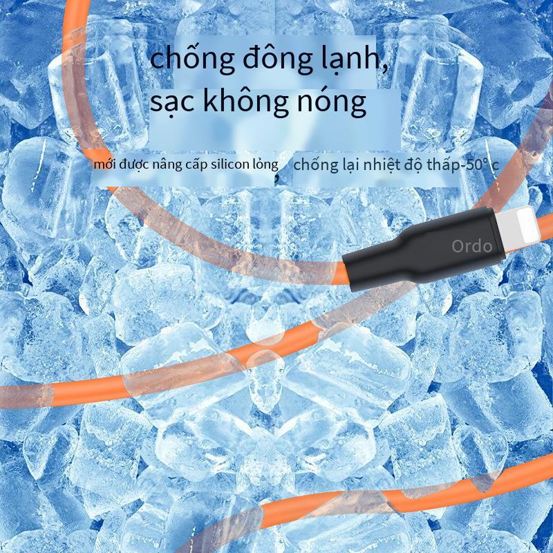 Hoco phong cách mới nhất X21 Plus keo mềm lỏng phù hợp với cáp dữ liệu Apple cáp sạc điện thoại di động phổ thông Android type-c